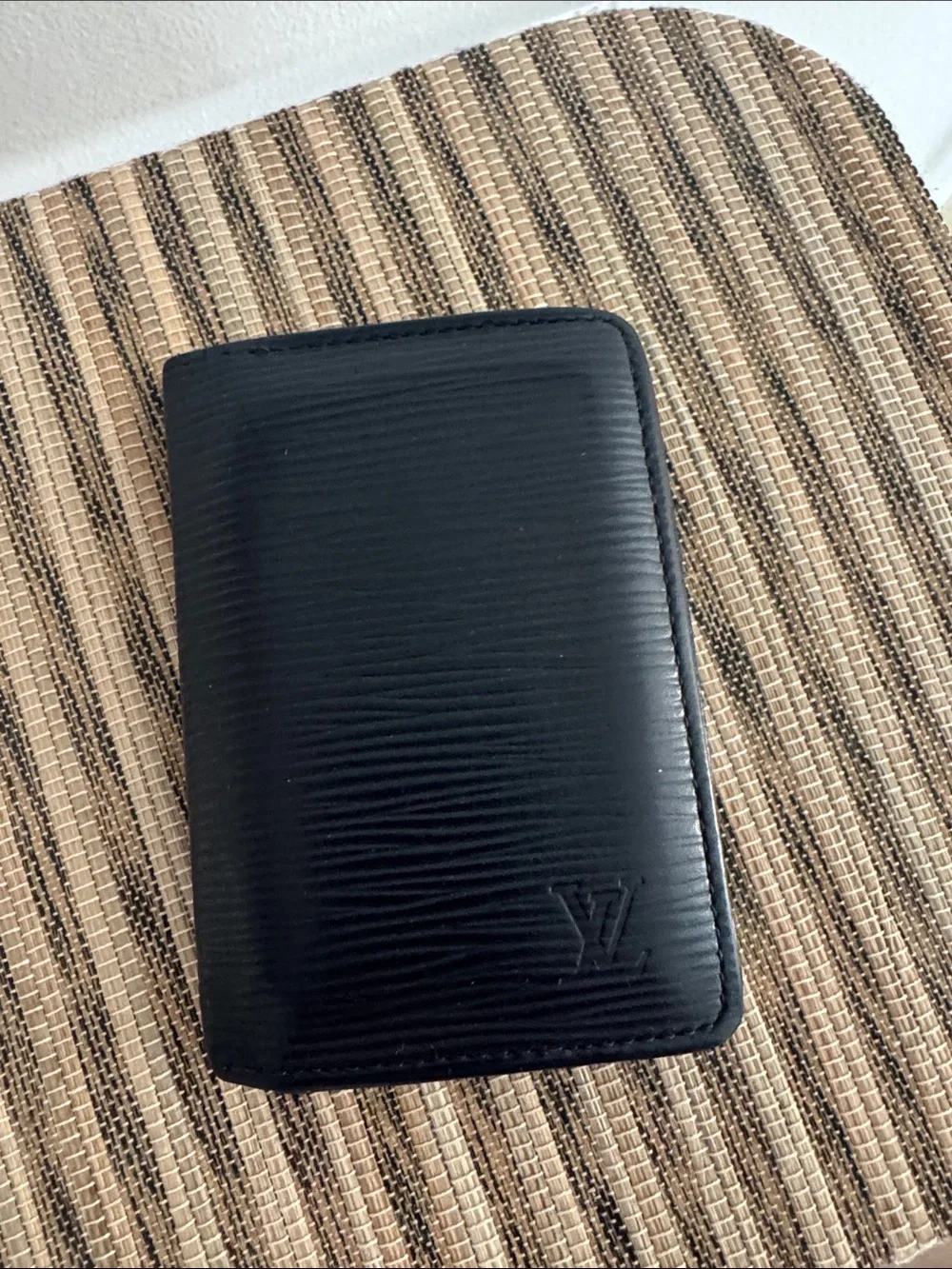 Vintage Louis Vuitton Epi Navy Bi-Fold Wallet